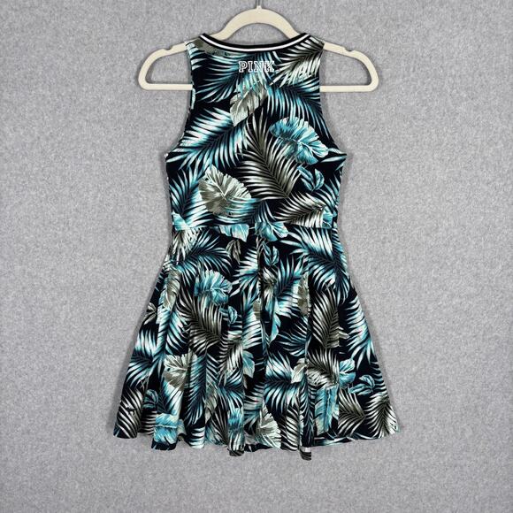 PINK Victorias Secret Dress Small Tennis Pleated Tropical Preppy Skater Sporty‎ - Picture 9 of 11